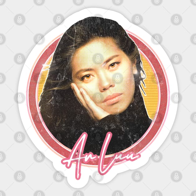 Thuy An Luu / 80s Retro Fan Art Design Sticker by DankFutura